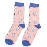 Sitting Dogs (Blue/Pink/Yellow) | Women's Socks | Miss Sparrow