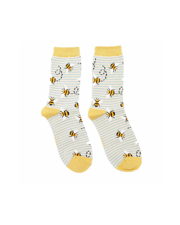 Bees Stripes (Various Colours) | Women's Socks | Miss Sparrow