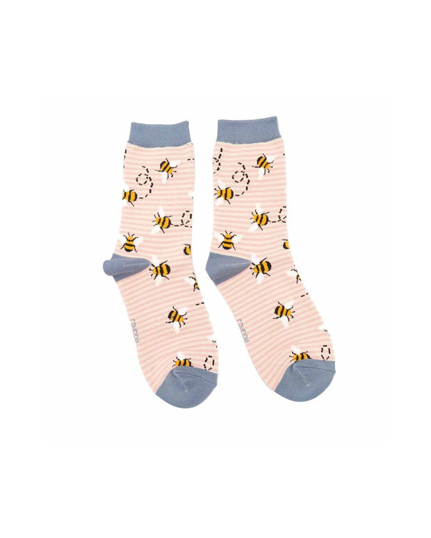 Bees Stripes (Various Colours) | Women's Socks | Miss Sparrow