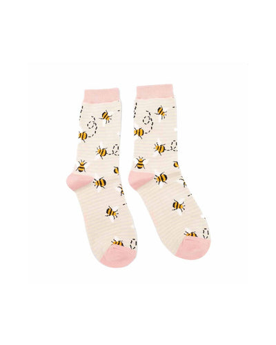 Bees Stripes (Various Colours) | Women's Socks | Miss Sparrow