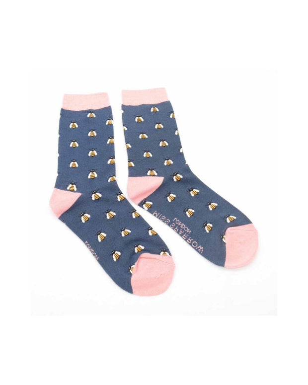 Bees Stripes (Various Colours) | Women's Socks | Miss Sparrow