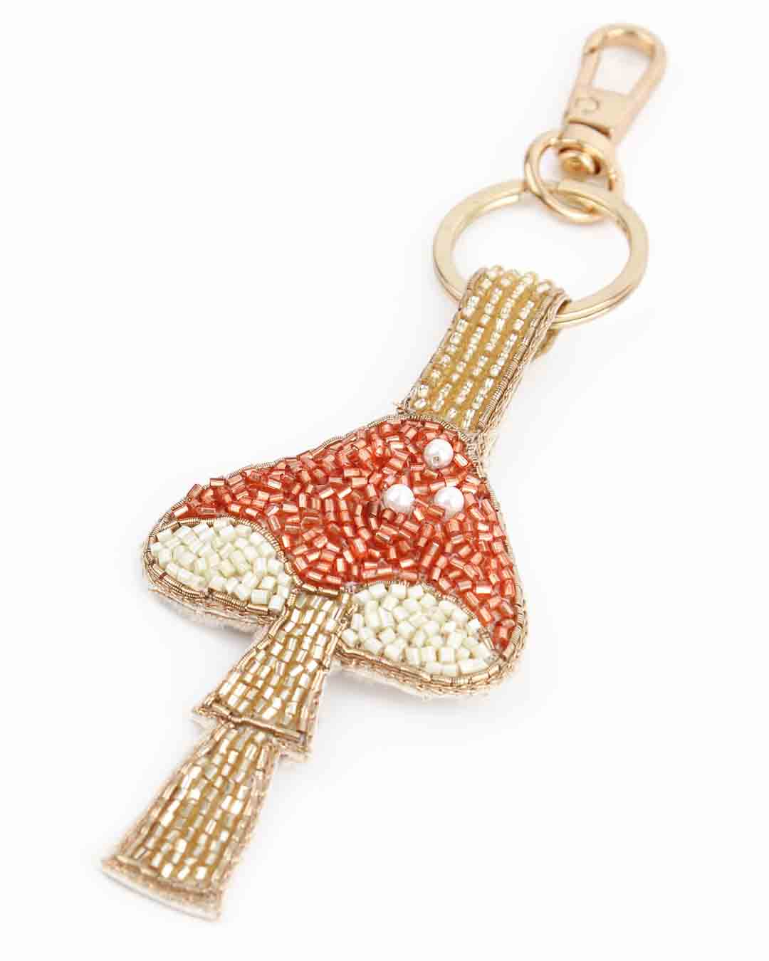 Copper Mushroom Keyring/Bag Charm