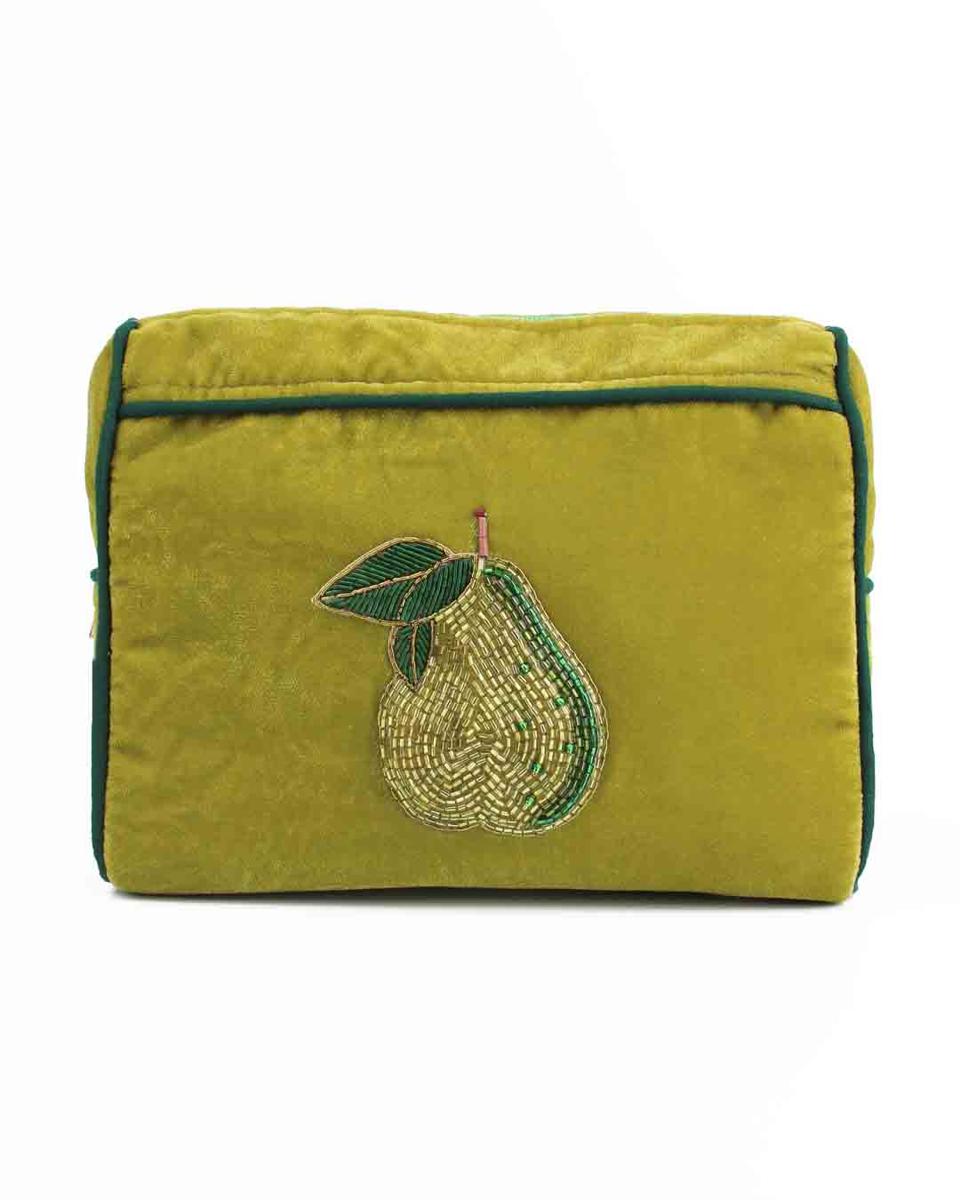 Green Pear Medium Pouch