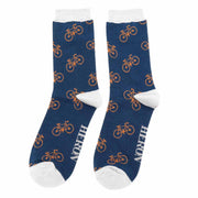 Bikes (Navy or Teal) | Men's Socks | Mr Heron