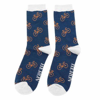 Bikes (Navy or Teal) | Men's Socks | Mr Heron