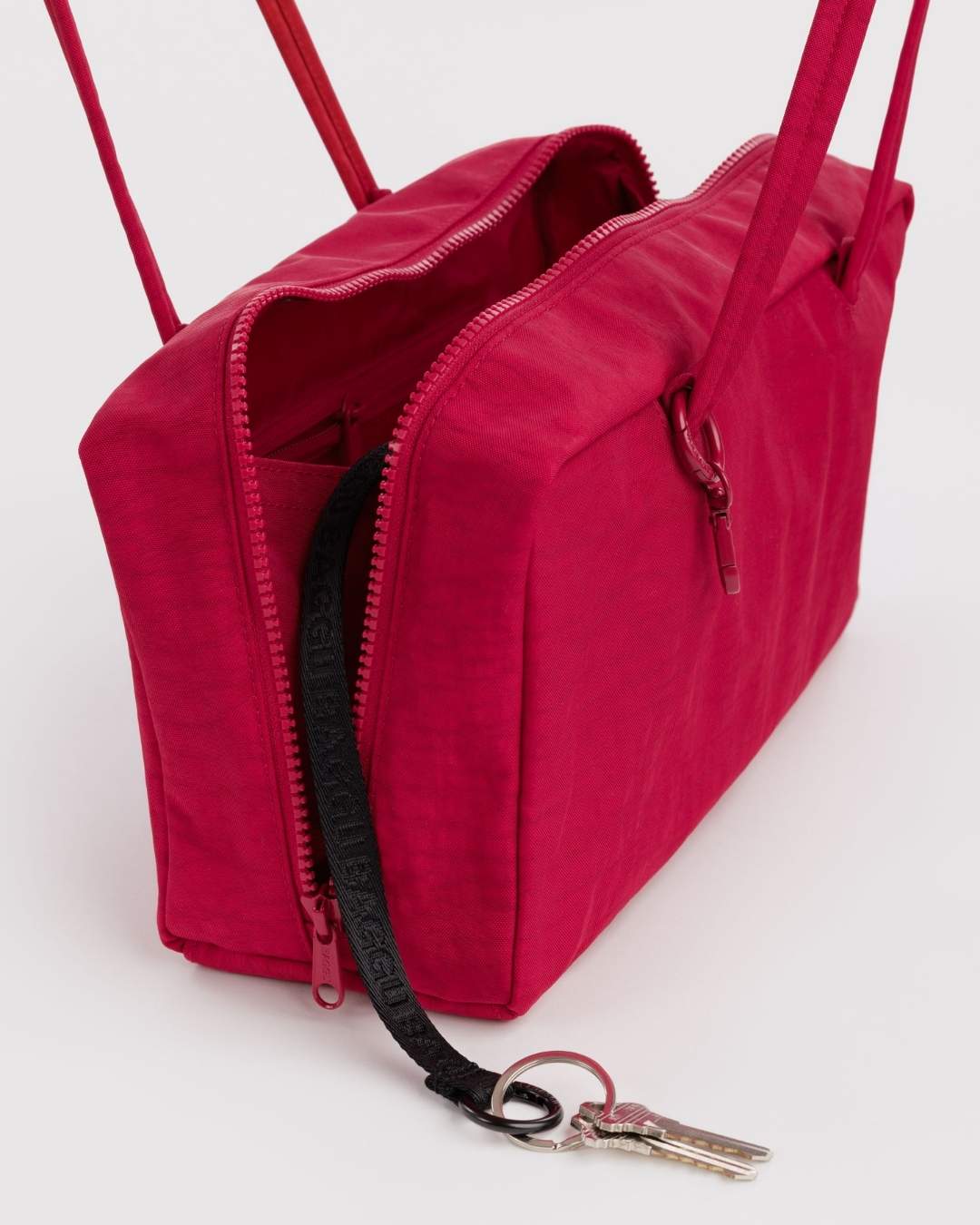 Cherry Nylon Bowler Bag