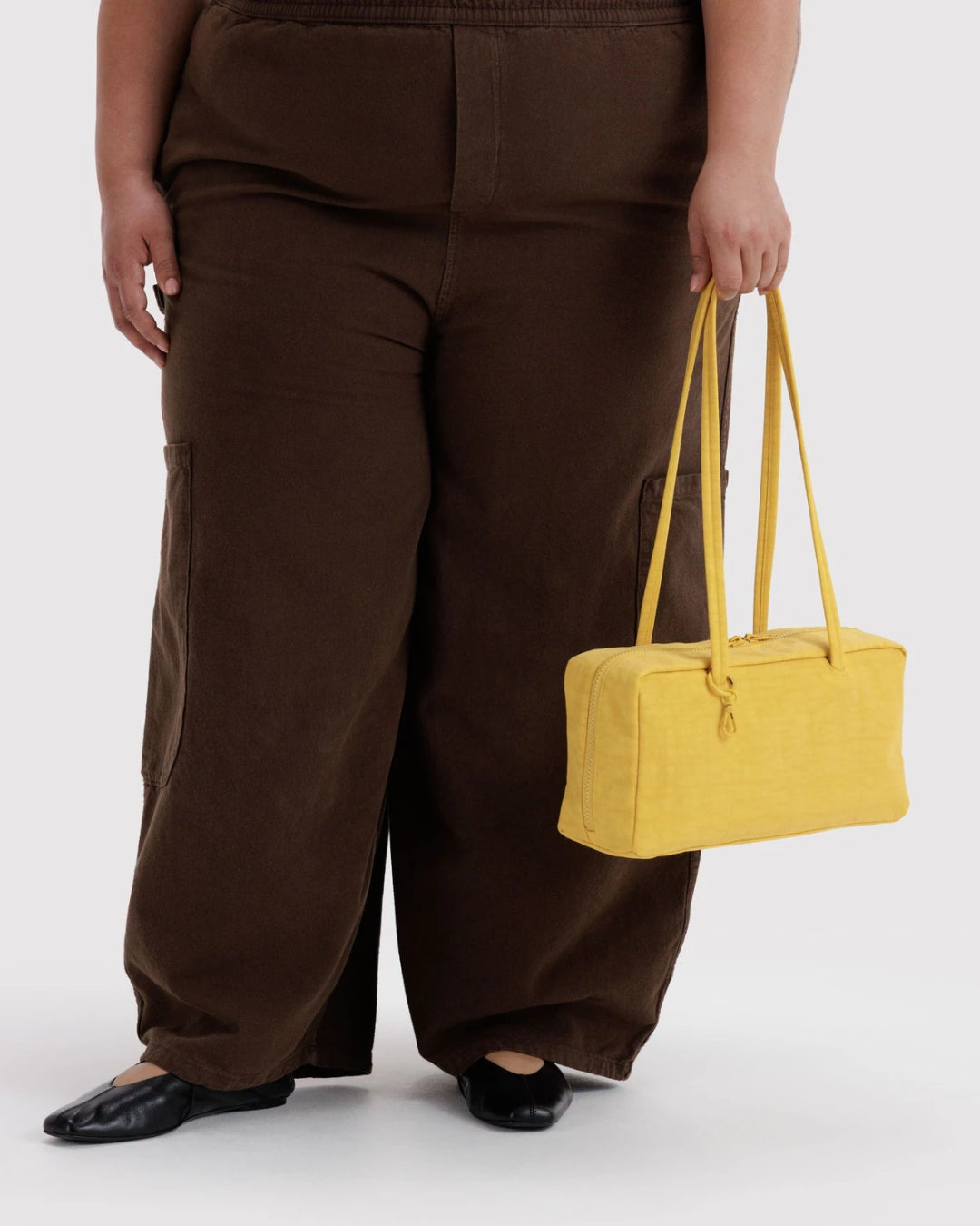 Sunflower Nylon Bowler Bag | BAGGU | Nylon Bowler Bag