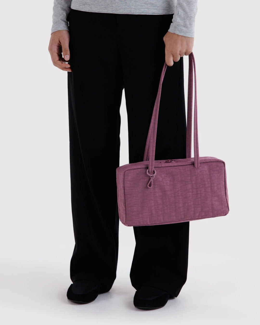 Wild Plum Nylon Bowler Bag | BAGGU | Nylon Bowler Bag