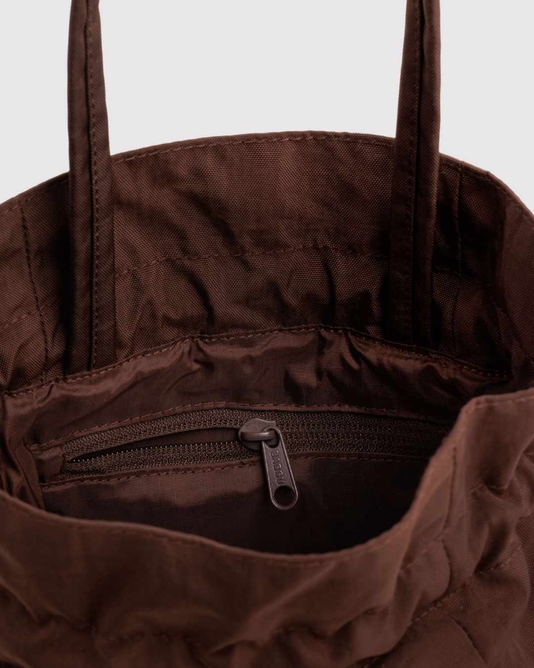 Coffee Nylon Drawstring Bag