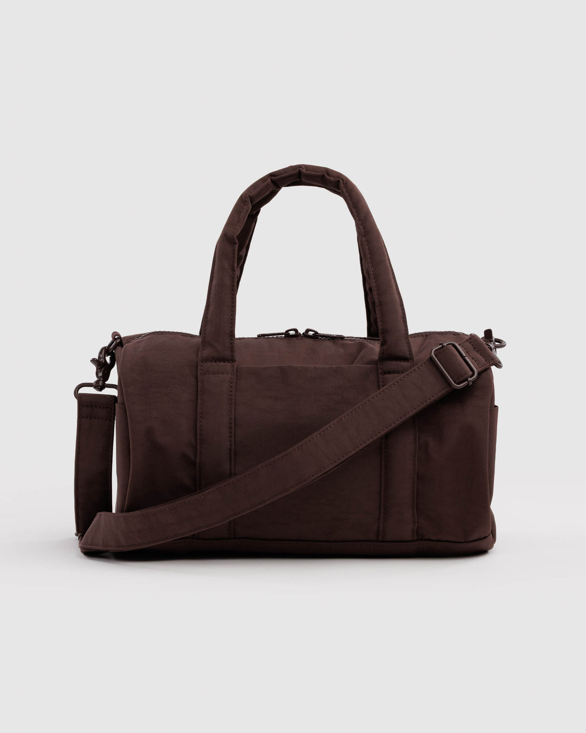Coffee Nylon Duffle Bag | BAGGU | Nylon Duffle Bag