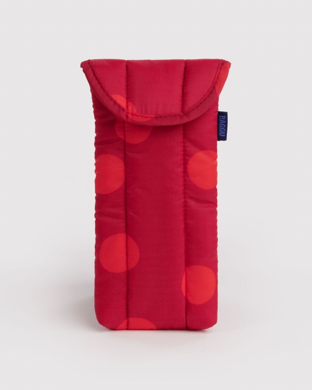 Red Polka Dot Puffy Glasses Sleeve