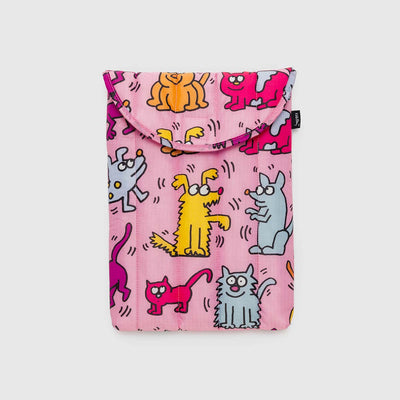 A Keith Haring puffy laptop sleeve from BAGGU