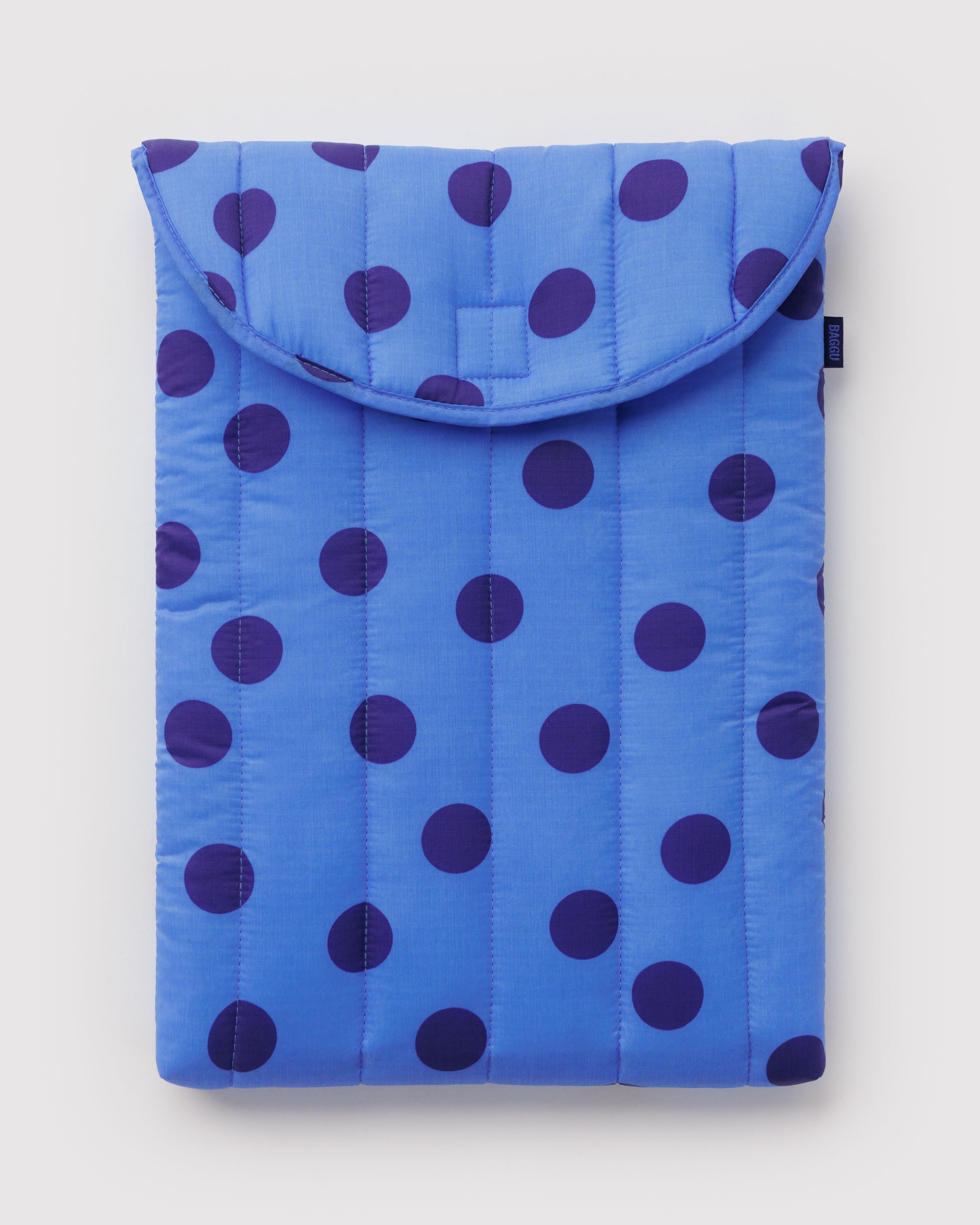 Painted Check puffy laptop sleeve 16