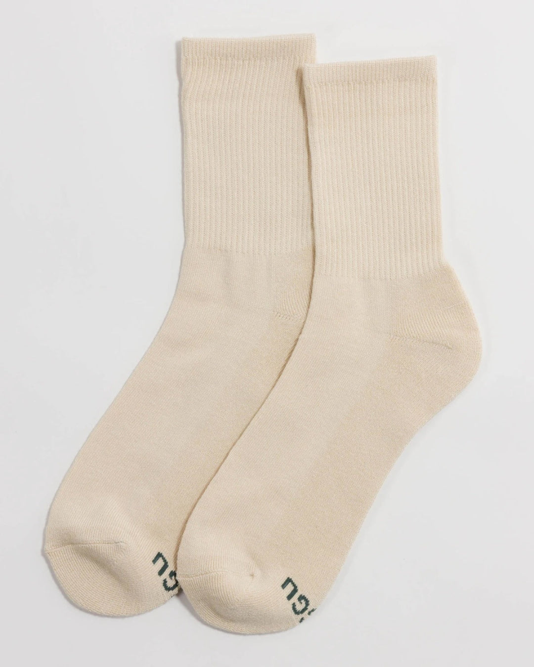 Ecru Ribbed Sock