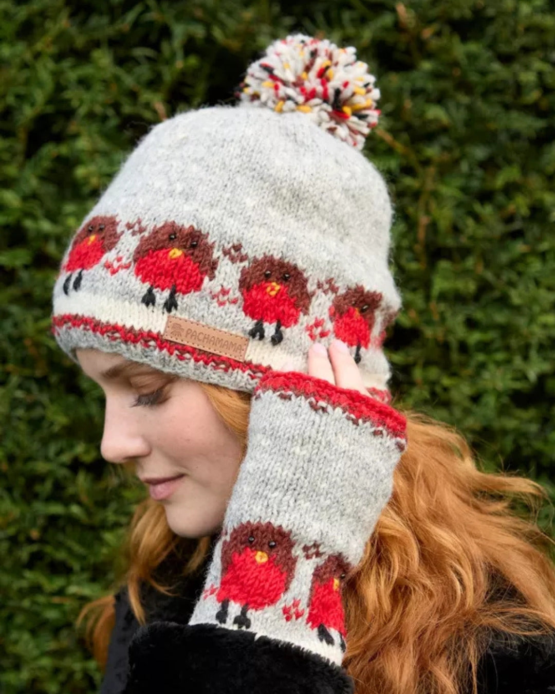 Robin Bobble Beanie Pachamama