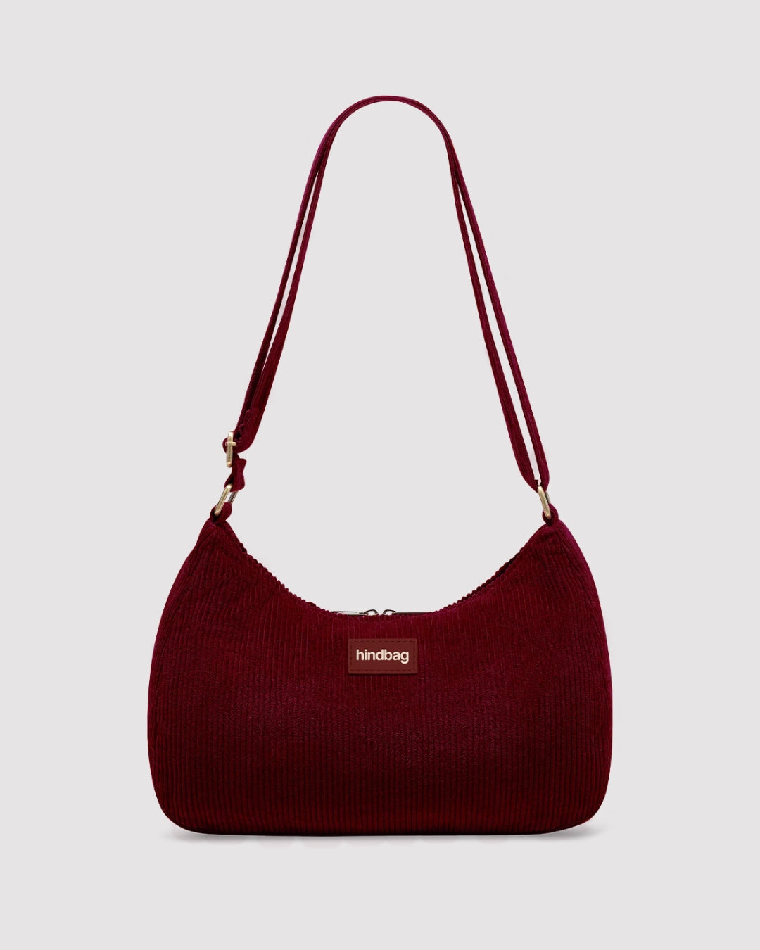 Burgundy Corduroy Rosa Shoulder Bag hindbag