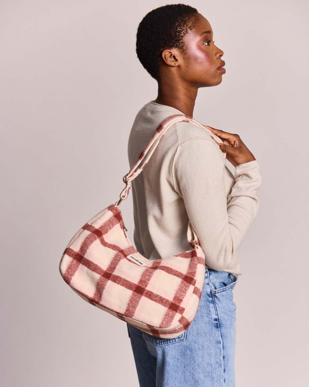Pink Tartan Rosa Shoulder Bag hindbag