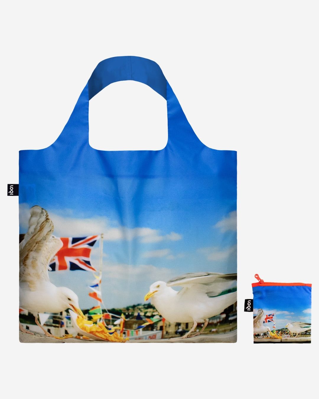 Seagulls Eating Chips by Martin Parr Recycled Bag