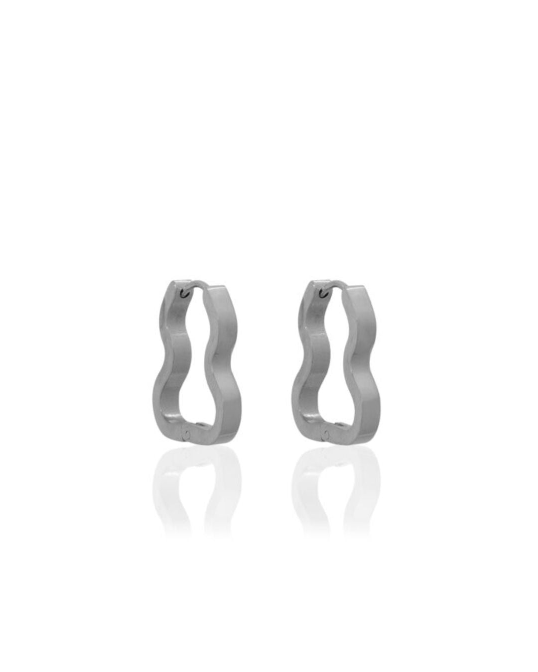 Silver Arya Hoops