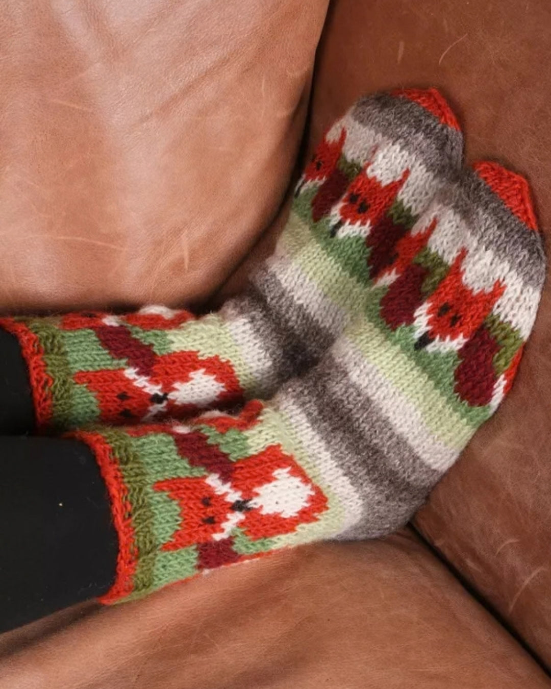 Skulk of Foxes Sofa Socks Pachamama