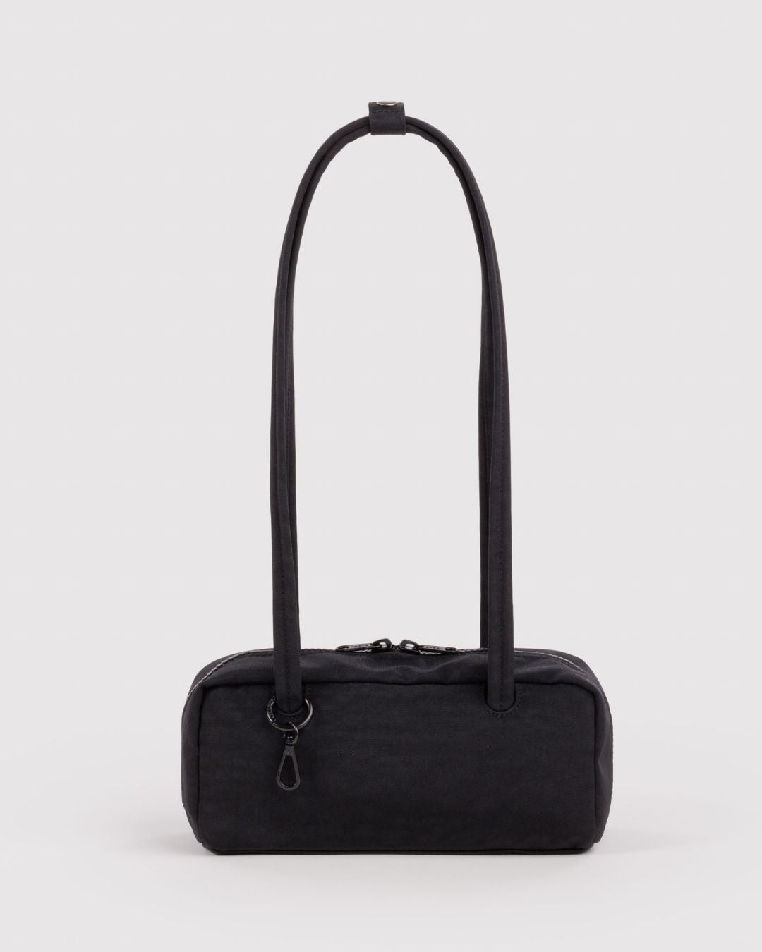 Black Small Nylon Bowler Bag