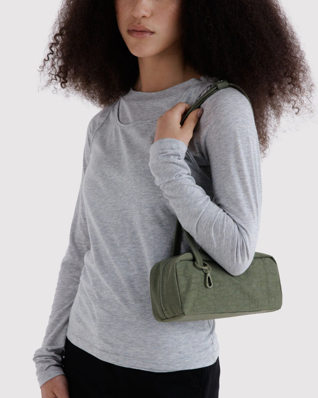 Caper Small Nylon Bowler Bag | BAGGU | Small Nylon Bowler Bag