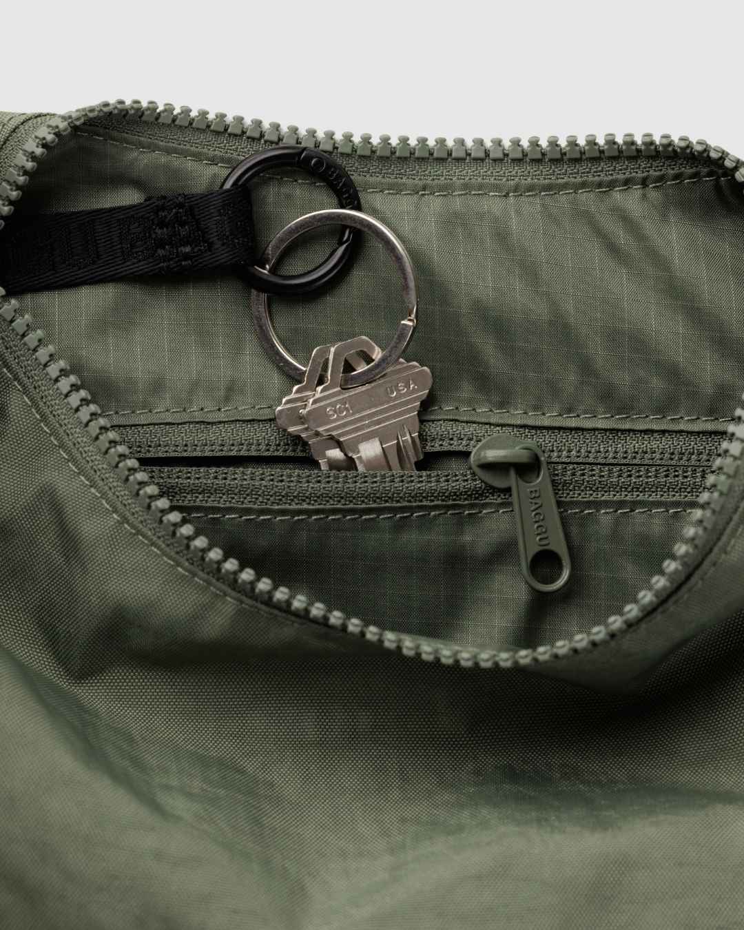 Caper Small Nylon Crescent Bag