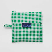 Green Gingham | Reusable Bag | Standard Baggu