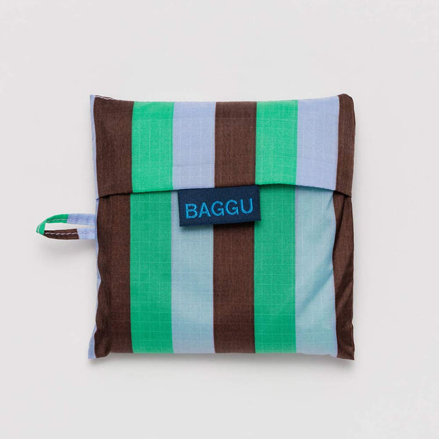 Mint 90's Stripe | Reusable Bag | Standard Baggu