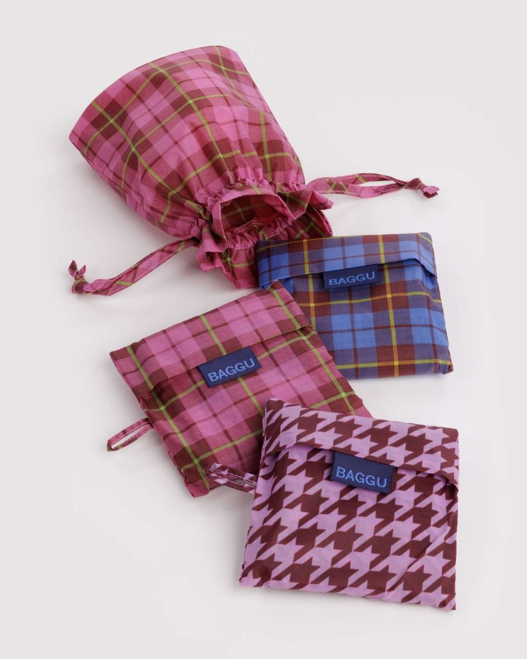 Check Mix Standard Baggu Set of 3