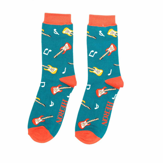 Guitar (Various Colours) | Men's Socks | Mr Heron