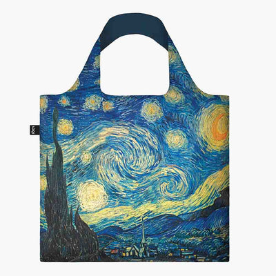 A Vincent Van Gogh recycled shopping bag featuring The Starry Night