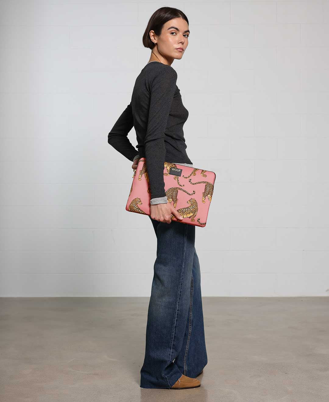 Blush Leopard Laptop Sleeve 15" & 16" WOUF | WOUF | Laptop + Tablet Sleeves