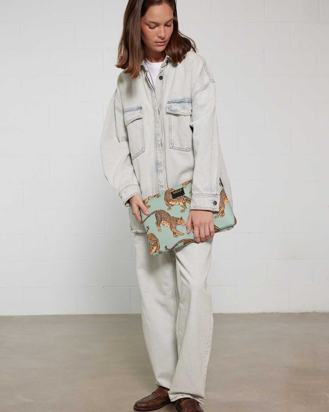 Emerald Leopard Laptop Sleeve 13" & 14" WOUF