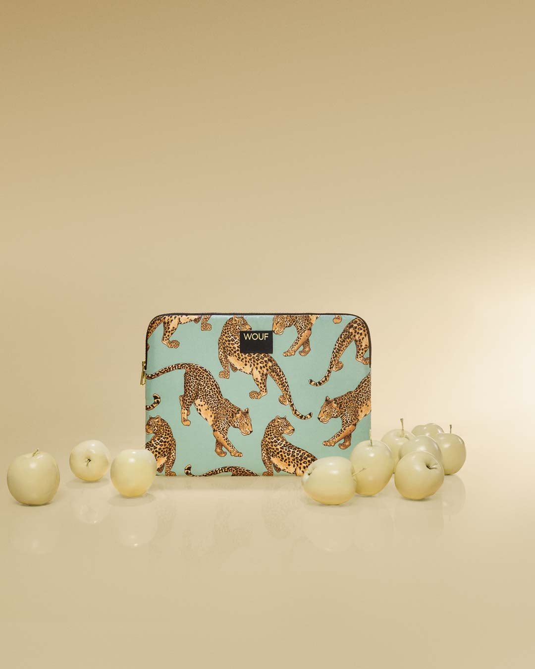 Emerald Leopard Laptop Sleeve 13" & 14" WOUF