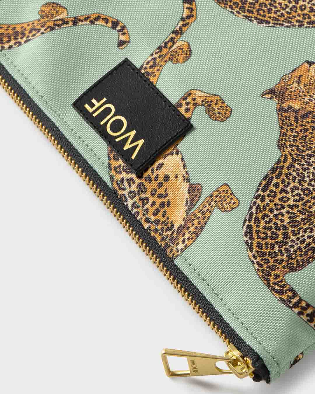 Emerald Leopard Pouch