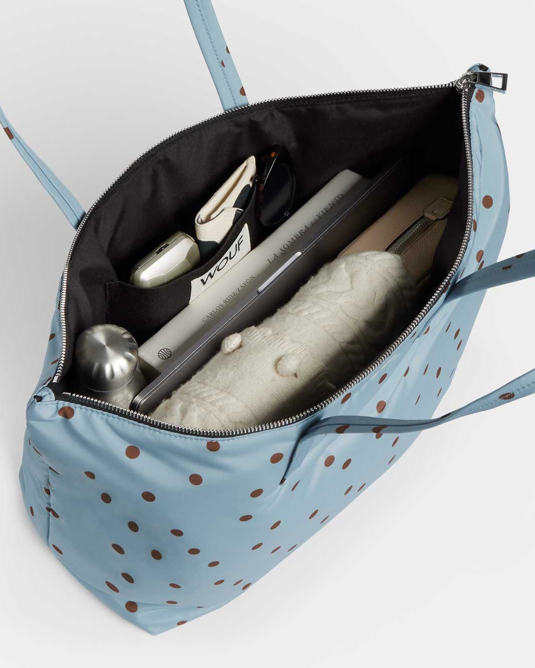 Polka Shopper Tote Bag WOUF