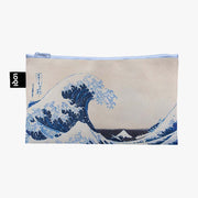 Katsushika Hokusai (Fuji + The Wave) | Recycled Zip Pockets | LOQI