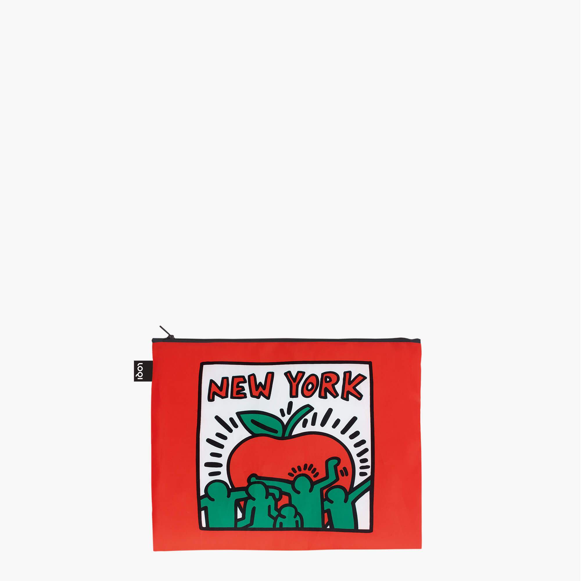 LOQI | Keith Haring (Untitled, Andy Mouse, New York) | Zip Pockets | LOQI | Packing + Organising