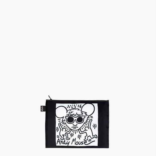 Keith Haring (Untitled, Andy Mouse, New York) | Zip Pockets | LOQI