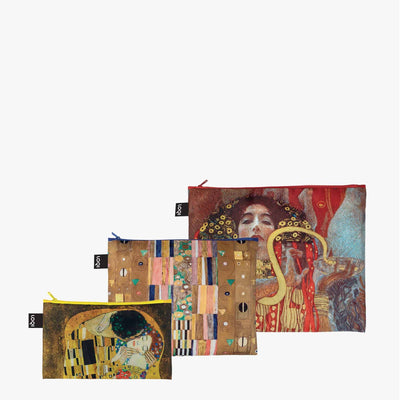 Gustav Klimt (The Kiss, Hygieia, The Knight) | Recycled Zip Pockets | LOQI