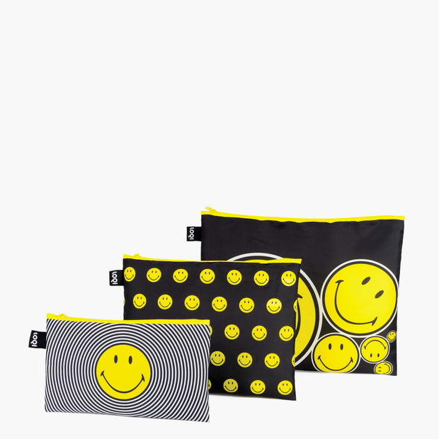 Smiley Spiral, Dots, Spots | Recycled Zip Pockets | LOQI