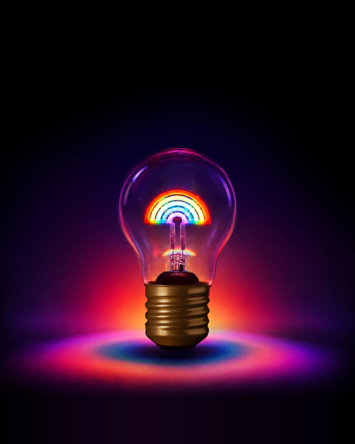Rainbow Cordless Lightbulb
