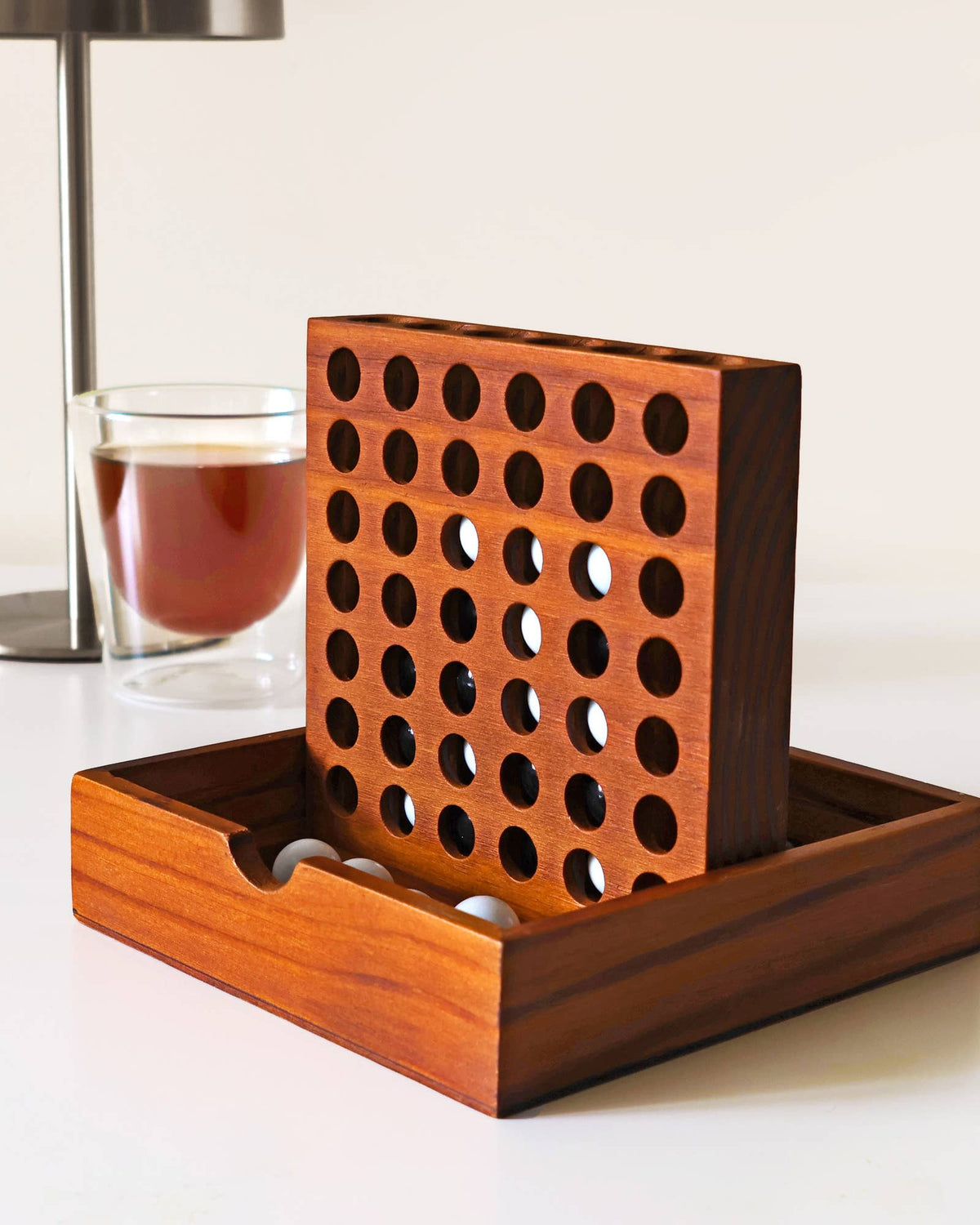 Iron & Glory Wooden Four in a Row Game