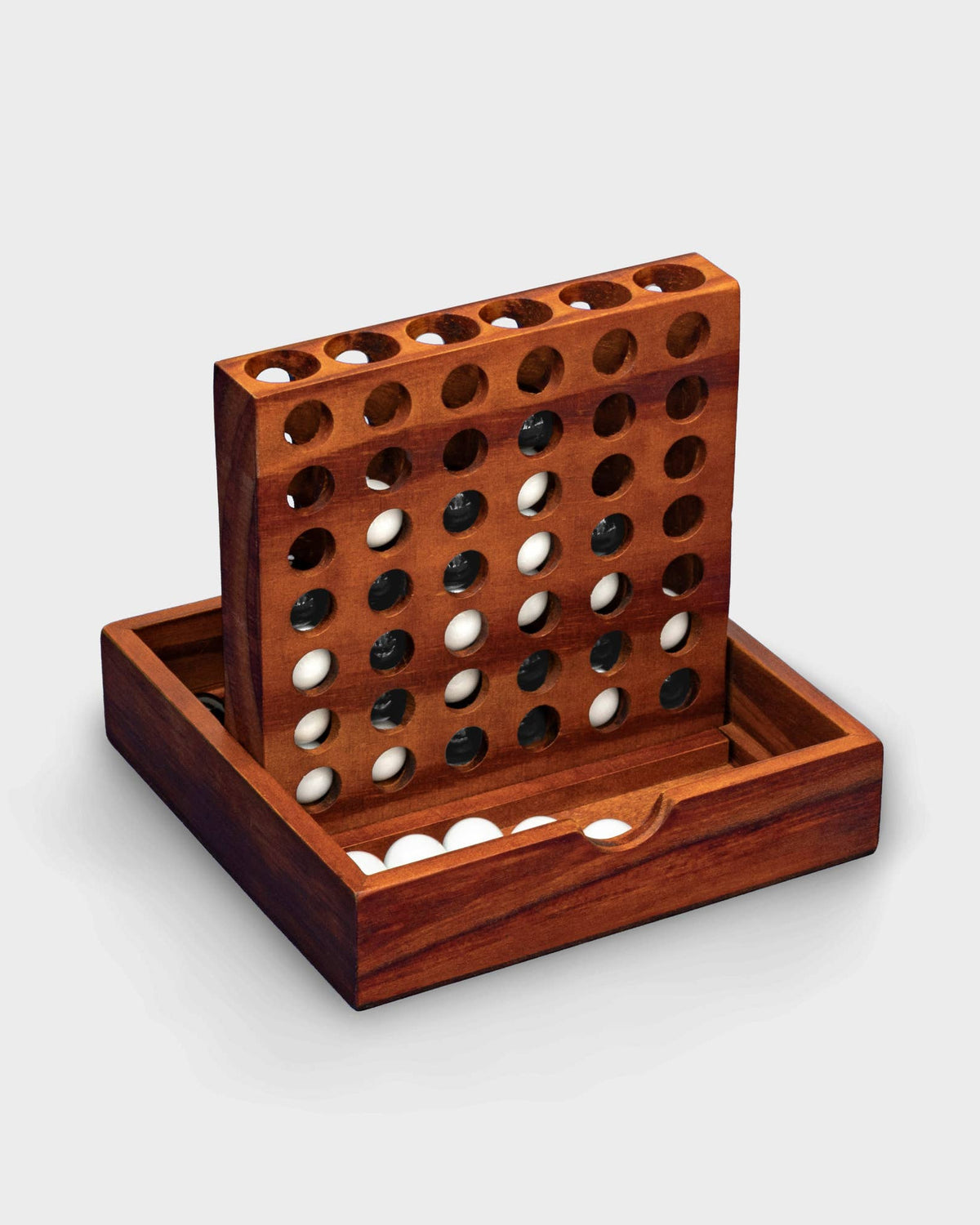 Iron & Glory Wooden Four in a Row Game