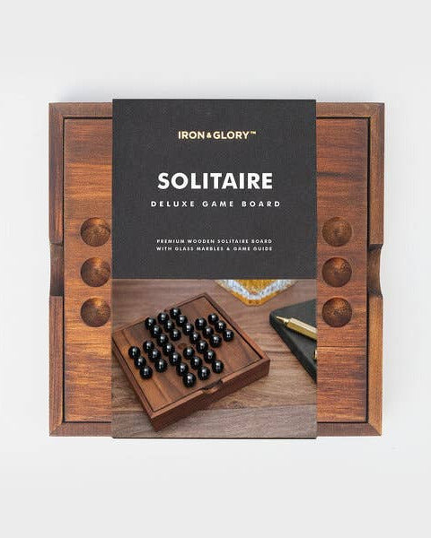 Iron & Glory Wooden Solitaire Game