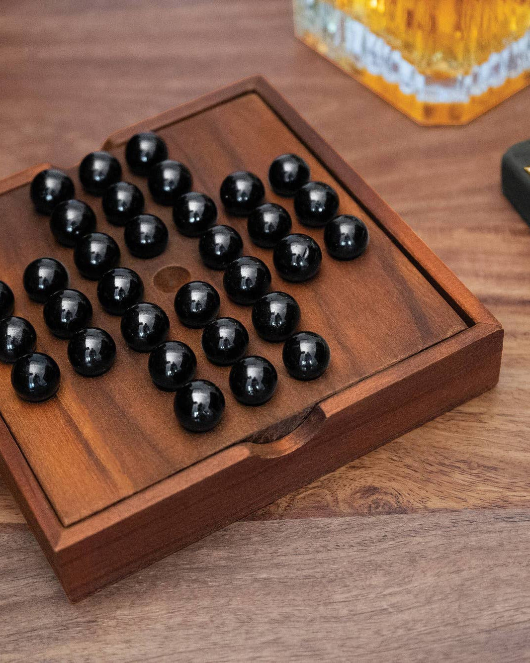 Iron & Glory Wooden Solitaire Game
