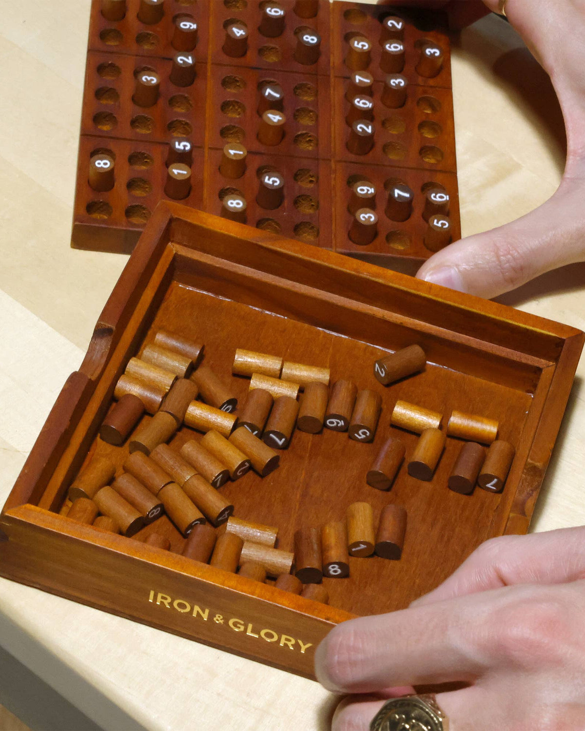 Iron & Glory Wooden Sudoku Puzzle