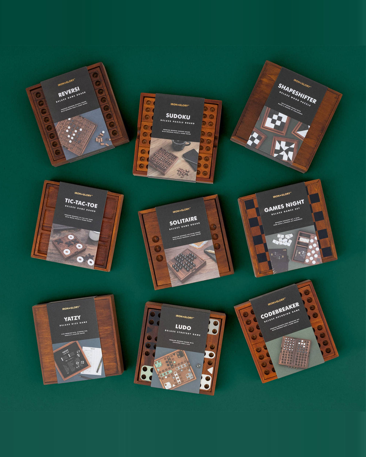 Iron & Glory Wooden Noughts & Crosses