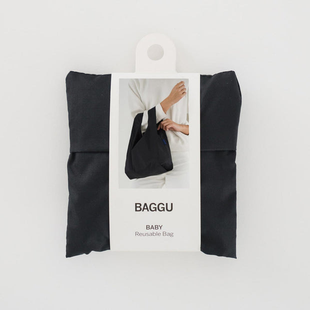 Black Baby Baggu in pouch